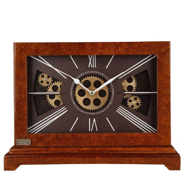 ساعت رومیزی چوبی لوتوس مدل BR-5507