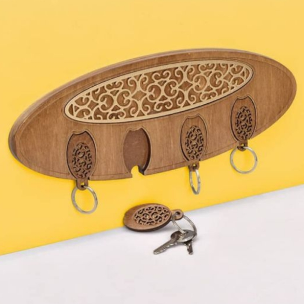 جاسویچی بیضی مدل اسپیرال کد JA03073، جاسویچی طرح سنتی مدل اسپیرال سایز 32x12 با طراحی اصیل و کلاسیک چوبی و طرح های سنتی روی بدنه