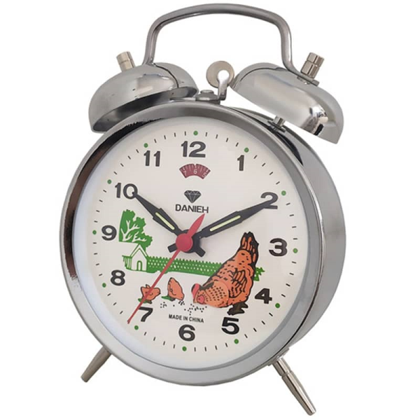 ساعت رومیزی دانیه، ساعت رومیزی کلاسیک کوکی دوزنگه، منبع انرژی به صورت حرکتی، دارای عقربه های شب تاب | کد 9835
