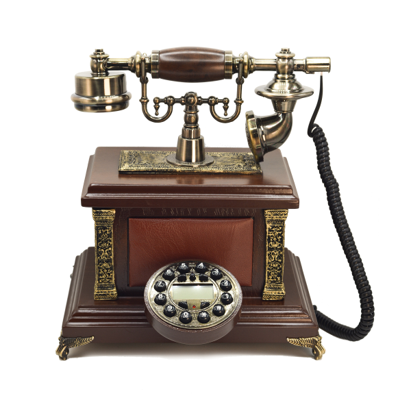 تلفن رومیزی چوبی والتر، تلفن بی‌نظیر با شماره گیر چرخشی، تلفن سنتی و خاص و نوستالژی، وسیله کلیدی برای تزیین دکور منزل،  مدل T973