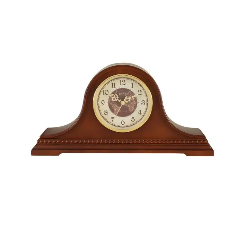 ساعت رومیزی چوبی لوتوس مدل 5509 گردویی ساعت رومیزی
