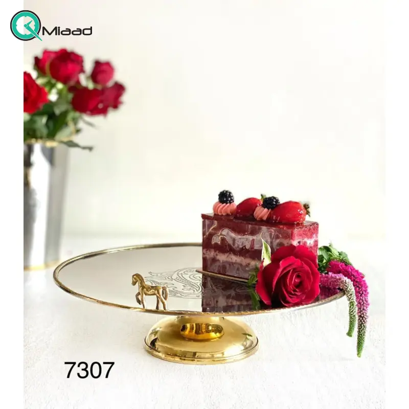 شیرینی خوری بنیکو، شیرینی خوری گرد با طرح خاص ، ظرف سرو تزیینی خانه| کد 7307 شیرینی خوری گرد