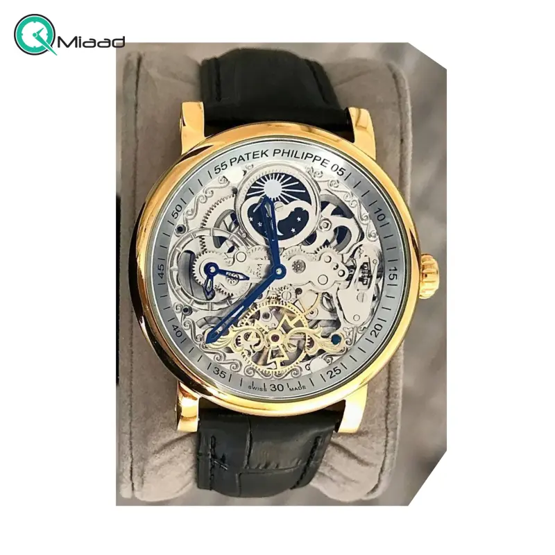 ساعت مچی مردانه پتک فیلیپ, ساعت اتوماتیک پتک فیلیپ، ساعت چرمی اتومات، مدل 5309 ساعت مچی لوکس