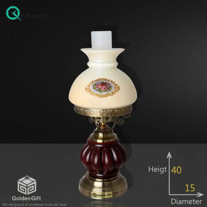 آباژور چوبی طرح گردسوز مدل 726، متریال چوبی بدنه با کیفیت بالا آباژور
