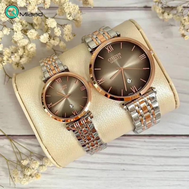 ساعت مچی ست سیتیزن، ساعت کلاسیک Vip تمام استیل درجه یک با موتور ژاپنی مدل 3400 VIP ساعت مچی