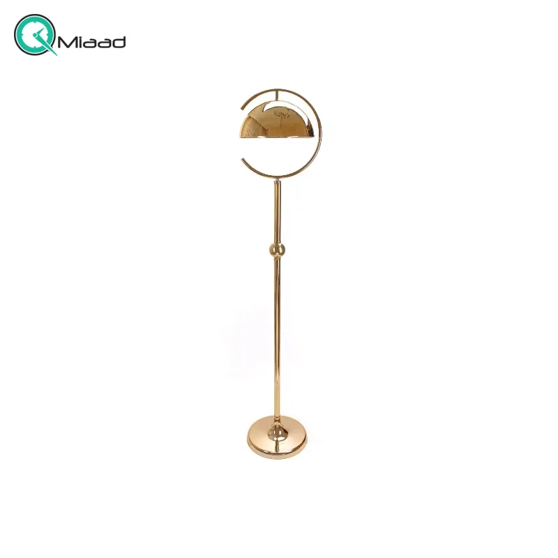 آباژور سالنی مدل 176، آباژور ایستاده مدرن و ظریف با سرپیچ معمولی E27، متریال فلزی و طراحی مینیمال و ساده، دارای تنوع رنگی، فوق العاده با کیفیت، رنگ طلایی آباژور