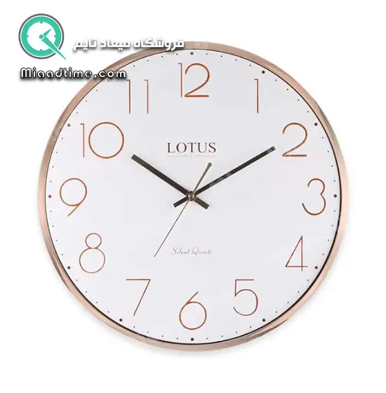 ساعت دیواری فلزی لوتوس مدل ERIC کد M-6621 ساعت دیواری