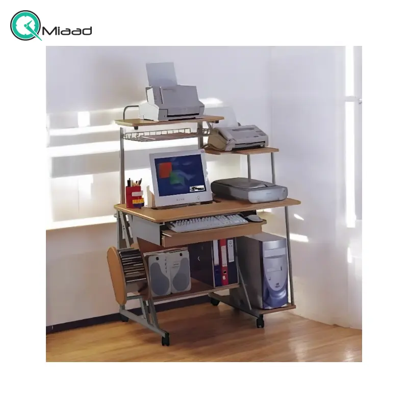 میز کامپیوتر چوبی مدل AS-005F، میز کامپیوتر بسیار شیک، متریال MDF به صورت دمونتاژ، با بسته بندی عالی انواع میز تلفن و گرامافون