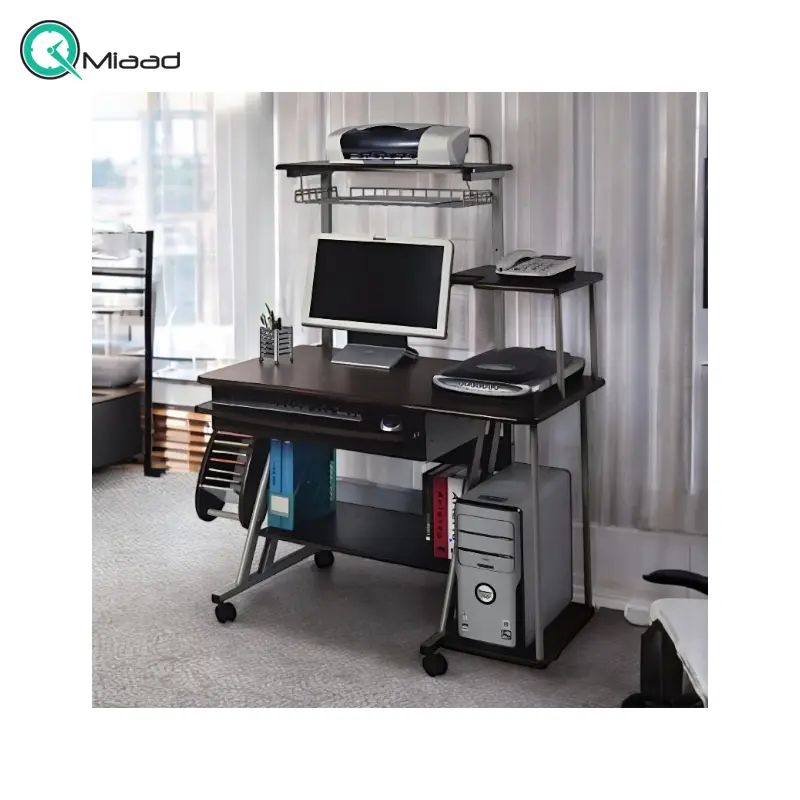 میز کامپیوتر چوبی مدل AS-4686A، میز کامپیوتر بسیار شیک، متریال MDF به صورت دمونتاژ، با بسته بندی عالی انواع میز تلفن و گرامافون