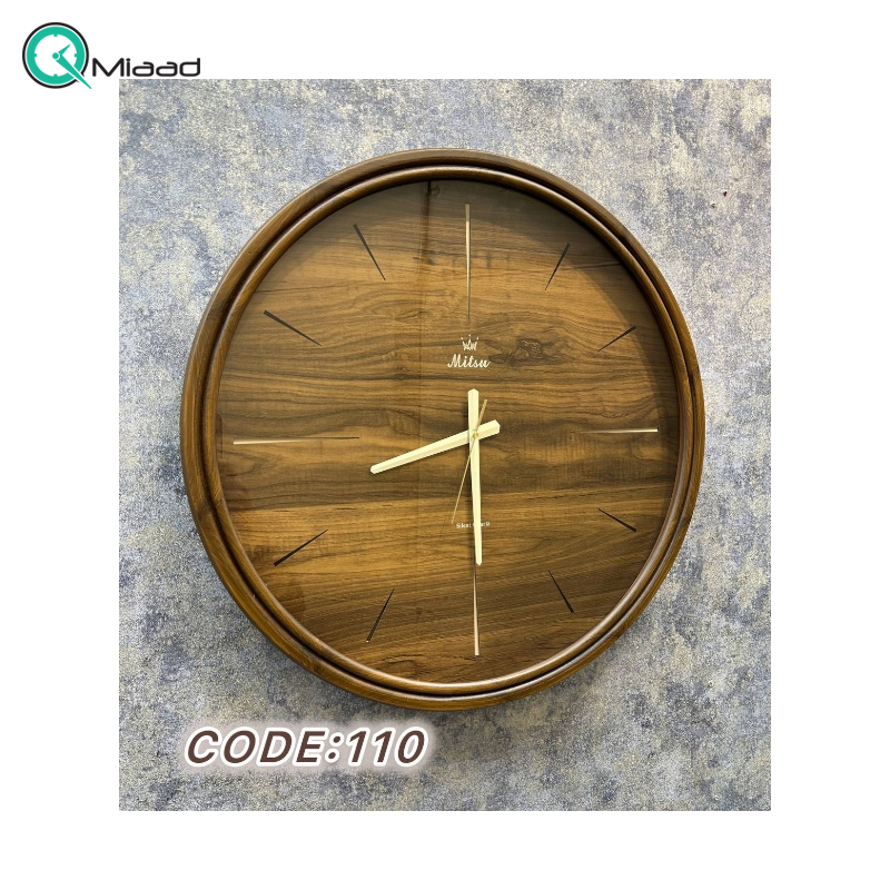 ساعت دیواری چوبی آلپاکا Alpaca کد 110 سایز 60