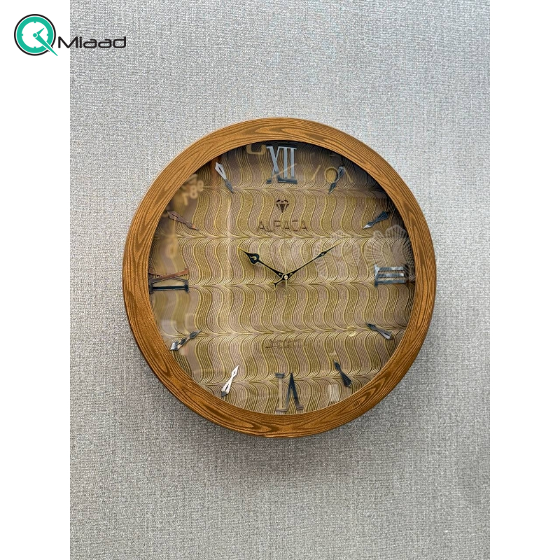 ساعت دیواری آرتا مدل 1425 سایز 60 رنگ قهوه ای