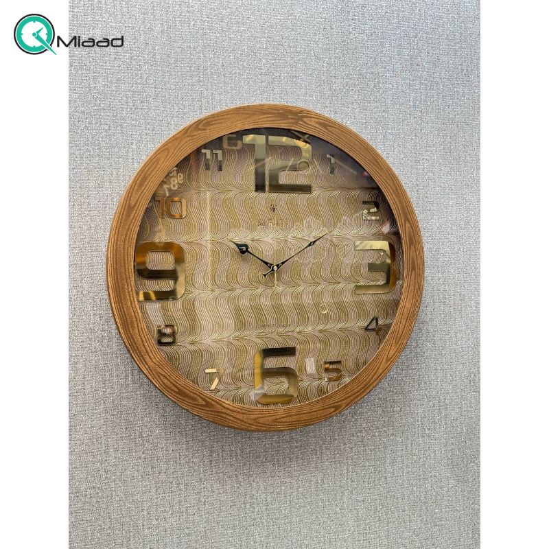 ساعت دیواری آرتا مدل 1425 سایز 60 رنگ قهوه ای