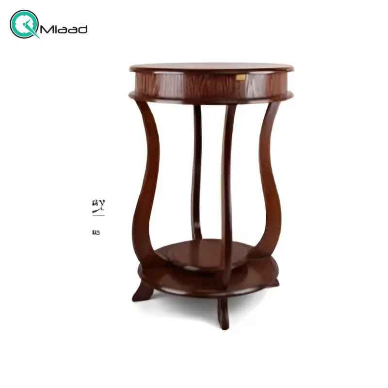 میز چوبی مدل لاله کد M231، میز چوبی مدل لاله خاطره با پایه های بلند، ارتفاع 60 سانت، دارای کشویی برای نگه داری وسایل کوچک، سطح پایینی میز برای نگه داری وسیله دکوری خرید میز تلفن