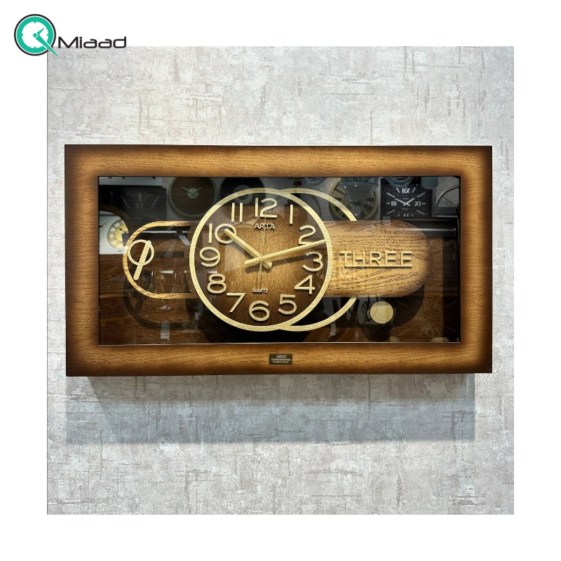  ساعت دیواری آرتا Arta با طراحی مستطیلی کد 1096