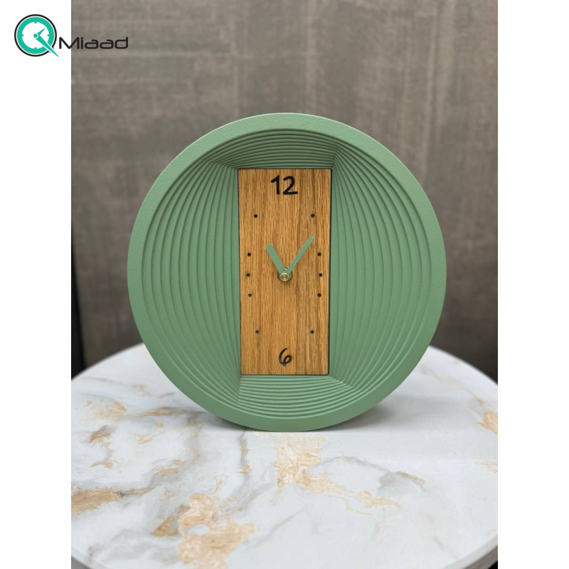 ساعت رومیزی MDF مدل 1405 رنگ سبز روشن