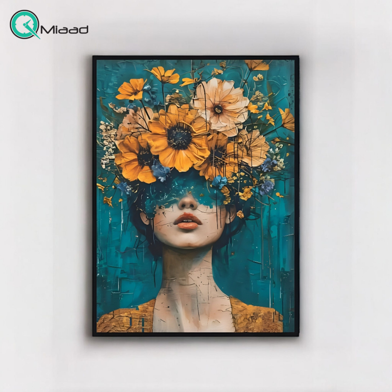 تابلو دکوراتیو کد 20245 طرح گل‌های شقایق