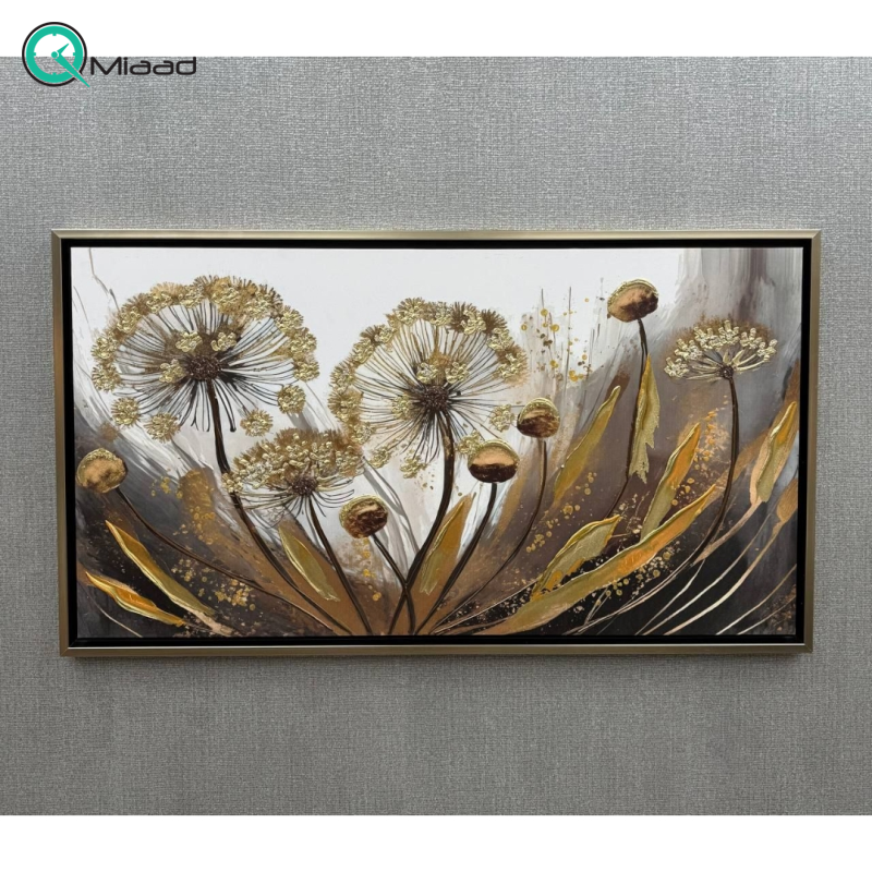 تابلو بوم نقاشی کد 2300 طرح گل قاصدک و بابونه