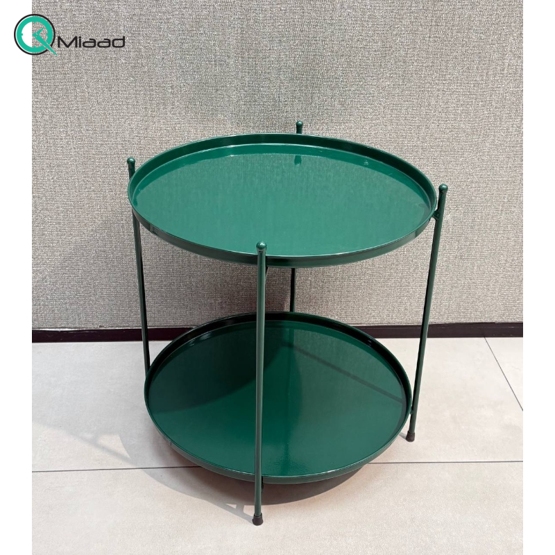 میز عسلی 2 سینی تاشو مدل 2900 رنگ سبز