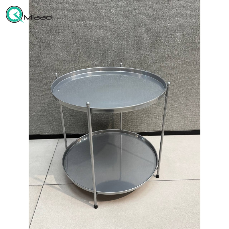 میز عسلی 2 سینی تاشو مدل 2900 رنگ کرم