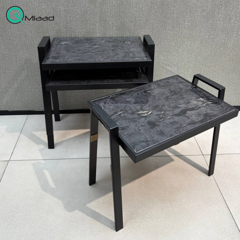 میز عسلی کد 3900 رنگ طوسی تیره