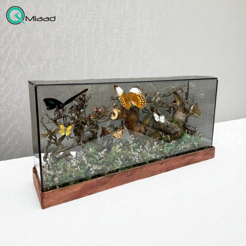 تابلو رومیزی مستطیل سایز بزرگ مدل پروانه کد 4180