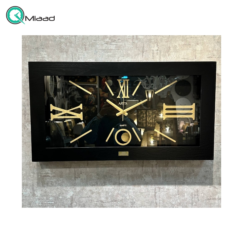 ساعت دیواری آرتا Arta با طراحی مستطیلی کد 420