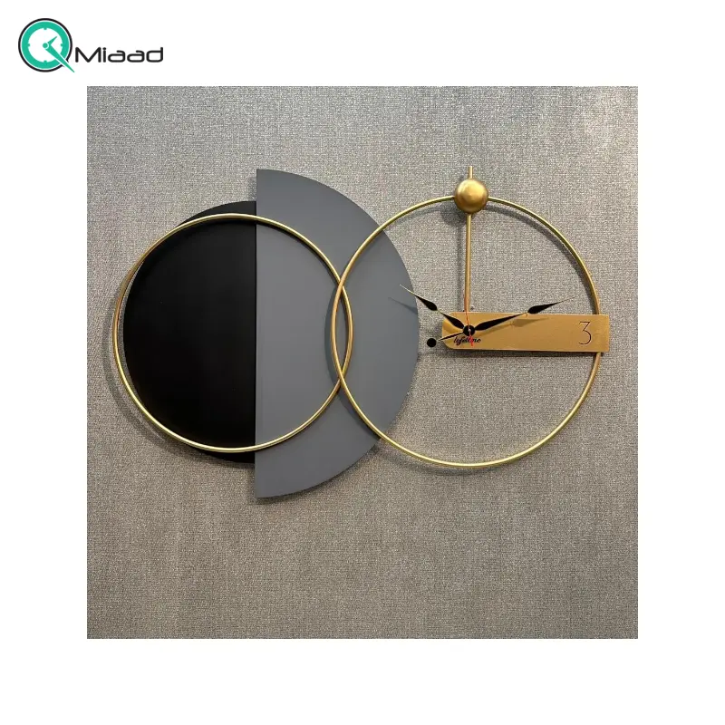 ساعت دیواری مدرن مدل مونیکا کد SF390، ساعت دیواری خلاقانه با متریال استیل و MDF، دارای موتور روانگرد و بی صدا، استیل رنگ ثابت، دو سال ضمانت ساعت دیواری