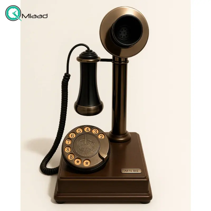 تلفن کلاسیک و دکوراتیو آرتمیس مدل 1033، بازگشتی به شکوه گذشته | ترکیبی زیبا از چوب و فلز برای دکوراسیونهای اصیل تلفن کلاسیک و دکوراتیو آرتمیس مدل 1033، بازگشتی به شکوه گذشته | ترکیبی زیبا از چوب و فلز برای دکوراسیونهای اصیل