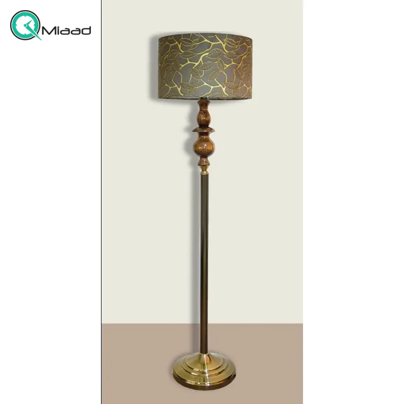 آباژور و چراغ خواب S11 سالنی مدل AB21145، آباژور با پایه چوبی فوق العاده با کیفیت آباژور