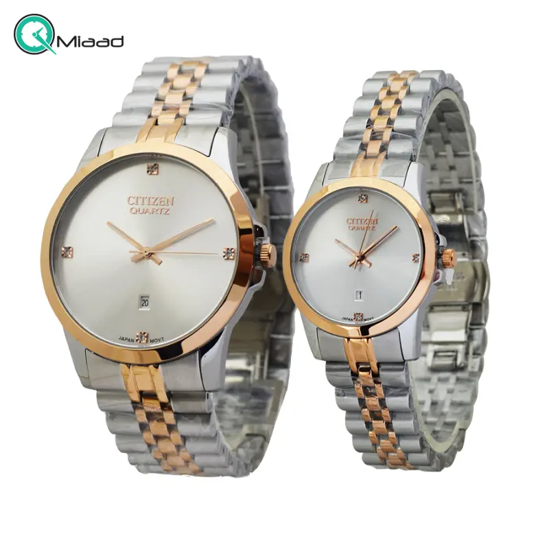 ساعت مچی ست سیتیزن، ساعت کلاسیک Vip تمام استیل درجه یک با موتور ژاپنی مدل 3399 VIP ساعت مچی