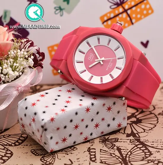 ساعت مچی اسپرت کیو اند کیو q&q دخترانه کد VR32J006Y ساعت کیو اند کیو