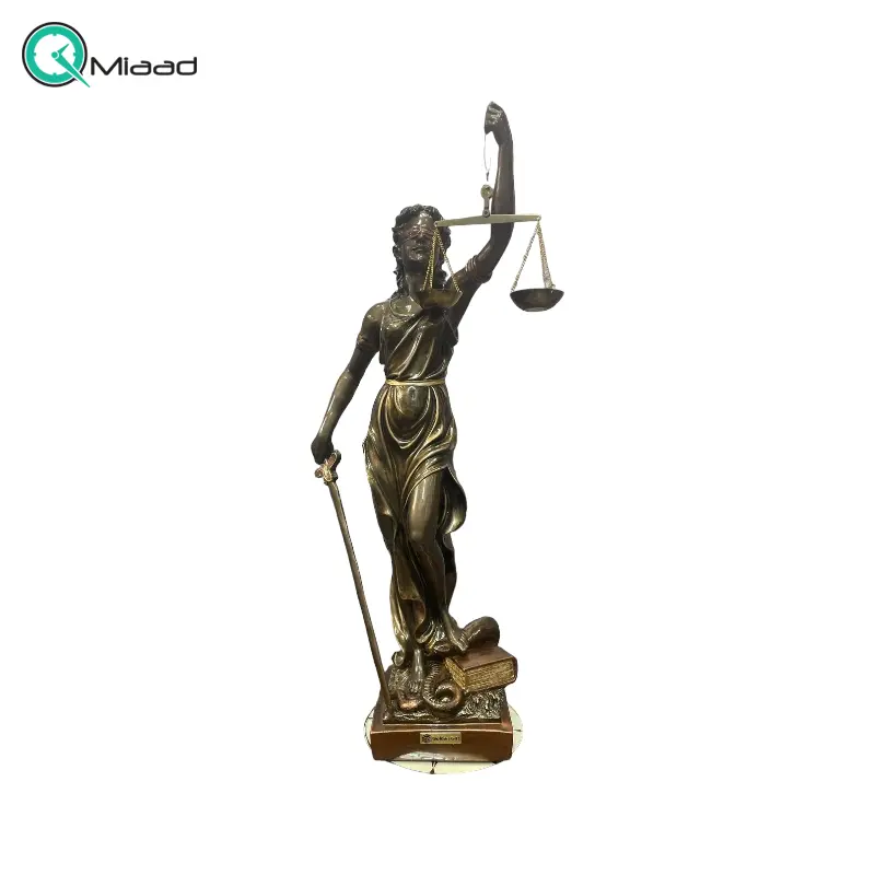 مجسمه عدالت بزرگ کد 436 ، جنس تمام رزین، دکوری بسیار زیبا برای هر سطح و میزی مجسمه