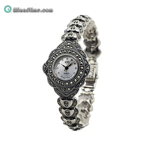 ساعت مچی زنانه نقره HF کد 007 ساعت