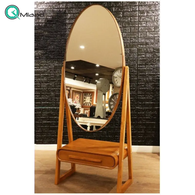 آینه ایستاده برند هاردی مدل 604، آینه بسیار زیبا و درجه یک با متریال تمام چوب بدنه، سایز 175x80 سانتی متر آینه