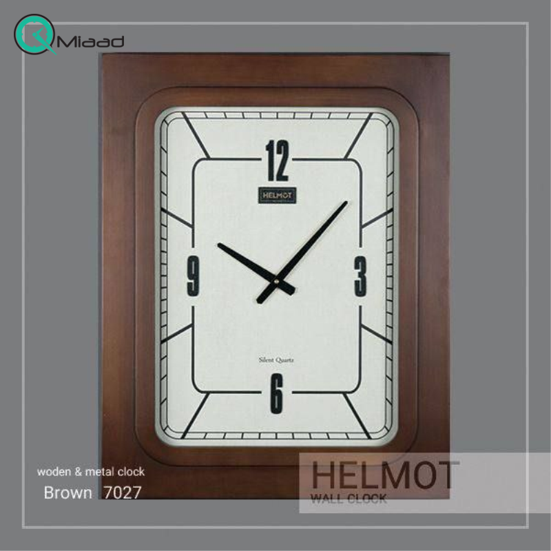 ساعت دیواری چوبی مدل هلموت کد 7027