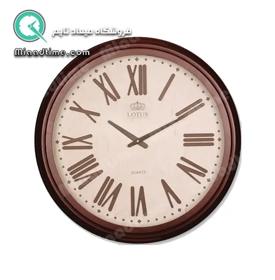 ساعت دیواری گرد فلزی لوتوس مدل Highland-16013 ساعت دیواری مدرن و شیک