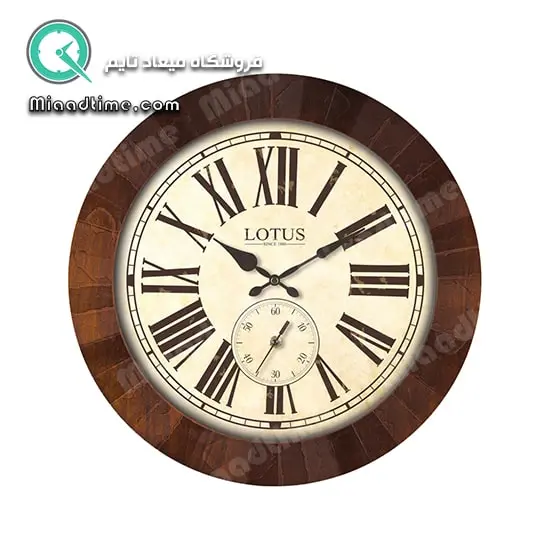 ساعت دیواری چوبی لوتوس مدل BRENTWOOD W10011 ساعت دیواری