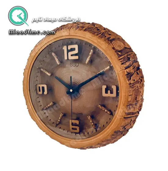ساعت دیواری طرح چوب الیپس کد 330 ساعت دیواری