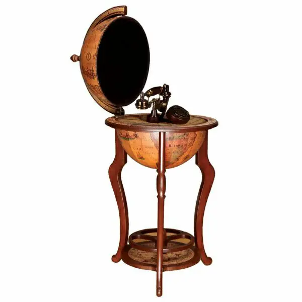 تلفن پایه دار چوبی میز کره لوتوس مدل 815 قهوه ای تلفن سطنتی