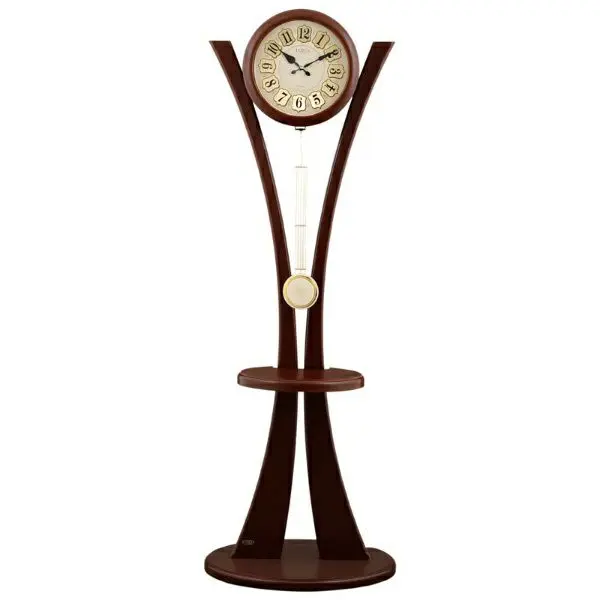 ساعت ایستاده مدرن لوتوس کافی مدل Modern Floor Clock MF-123 Coffee ساعت ایستاده
