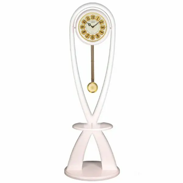 ساعت ایستاده مدرن لوتوس سفید مدل Modern Floor Clock MF-124 WH ساعت ایستاده