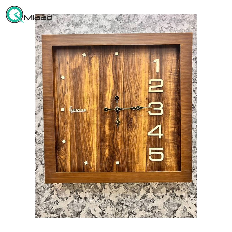 ساعت دیواری چوبی کوین کد 2304