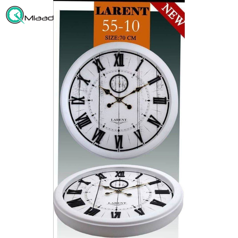 ساعت دیواری لارنت مدل 5510 سایز 70 عدد رومی