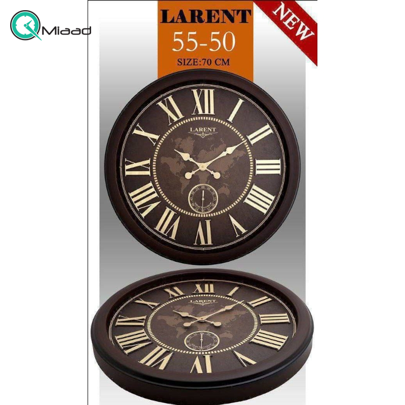 ساعت دیواری لارنت مدل 5550 سایز 70 عدد رومی