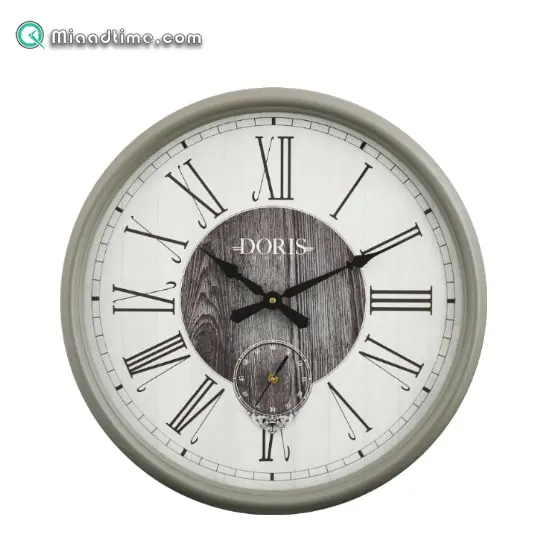 ساعت دیواری چوبی لوتوس مدل دوریس سایز 50 کد 20260 ساعت دیواری