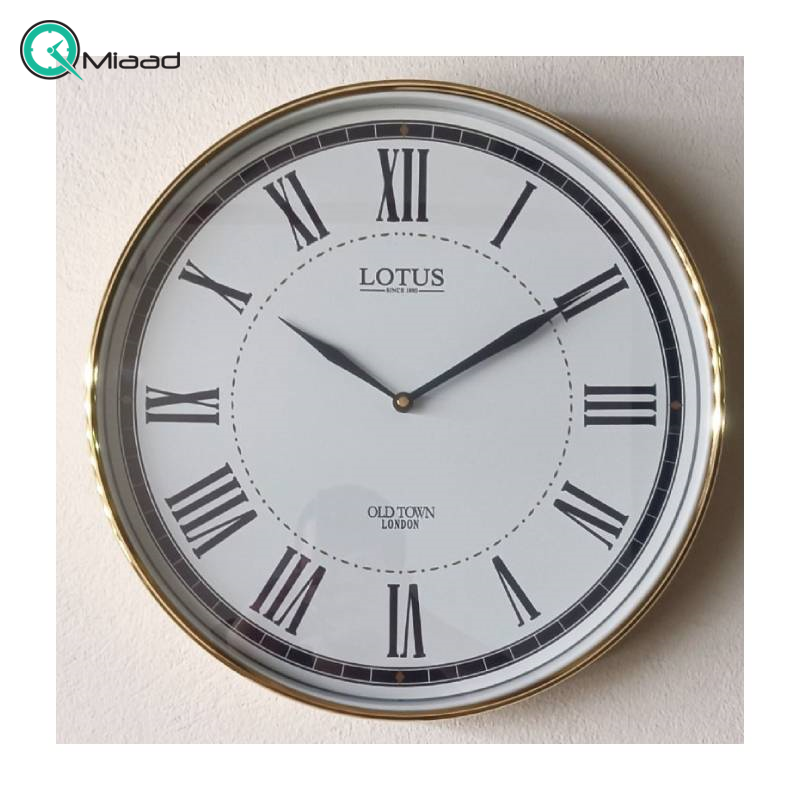 ساعت دیواری فلزی لوتوس مدل 7711 سایز 40