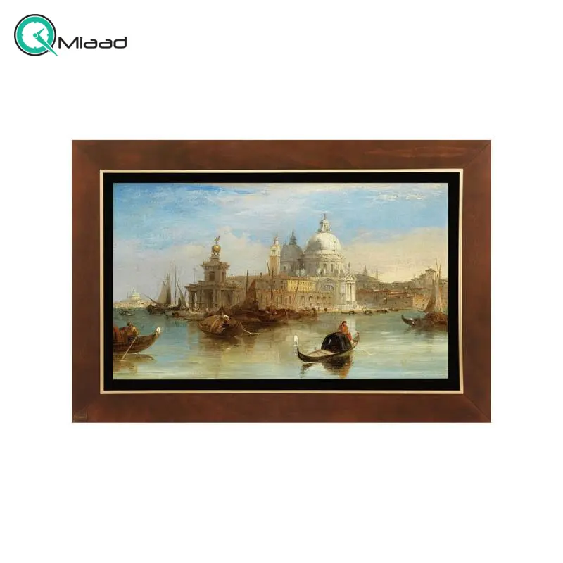 تابلو نقاشی چوبی لوتوس مدل FWB-E، تابلو سایز 120 در 80 مدل ونیز ایتالیا، تابلو کلاسیک دکوری نقاشی با فریم چوبی چاپ مستقیم روی چوب با جلوه طبیعی تابلو