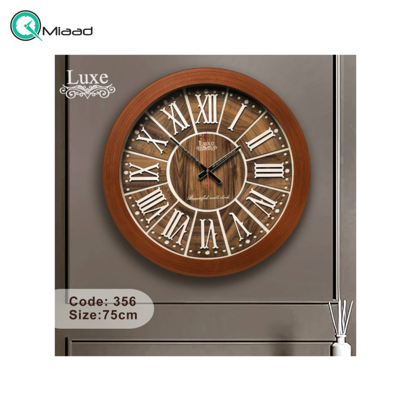 خرید ساعت دیواری چوبی لوکس مدل 356 | سایز 60 | سایز 60