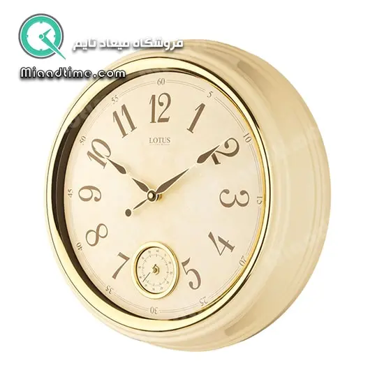 ساعت دیواری گرد فلزی لوتوس دو موتوره مدل RICHARDSON-M3011 ساعت دیواری مدرن و شیک