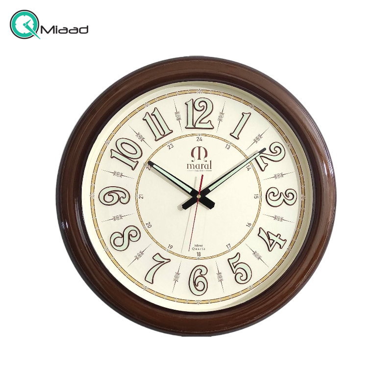 ساعت دیواری مارال کد 32 با اعداد شبنما